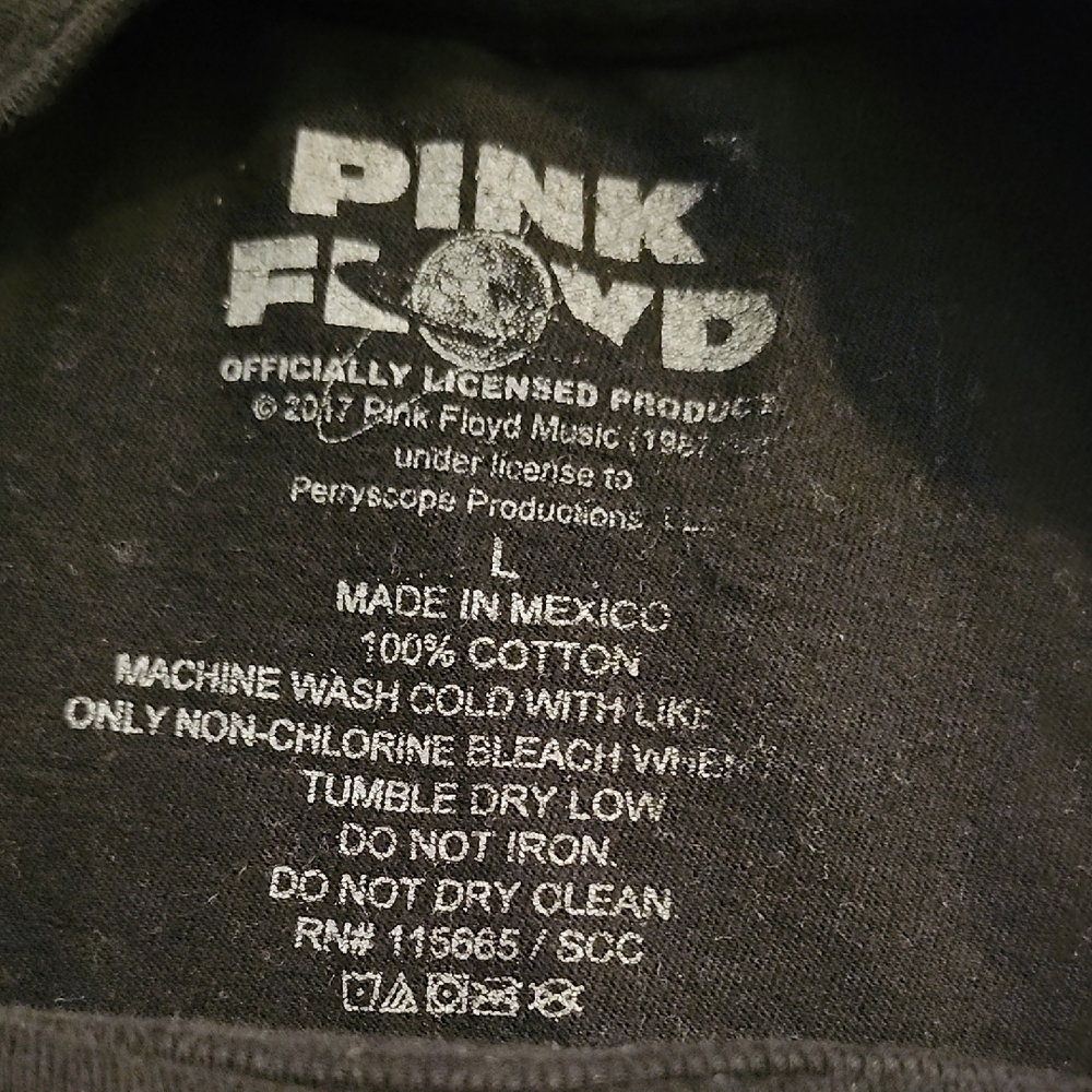Pink Floyd Black and Pink Short Sleeve Tee - Picture 4 of 6